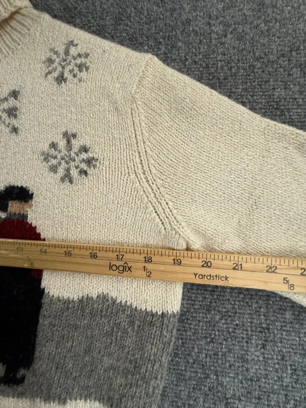 Ralph Lauren XL Hand Knit Tricote A La Main Turtleneck Sweater Graphic Winter
